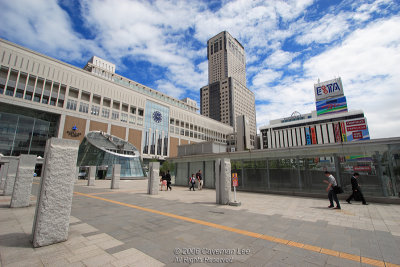 Outside the Sapporo Station