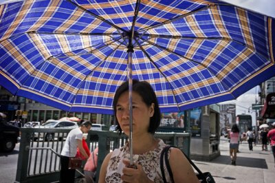 Woman With Umbrella #7080