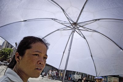 Woman With Umbrella 7190