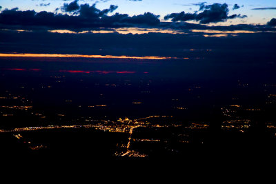 Segovia de noche, desde Pealara