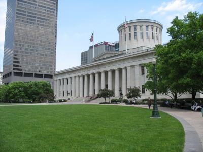 State Capitol building in downtown Columbus