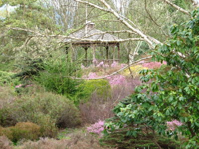 Gazebos scattered throughout the grounds