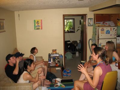 The crowd at my place
