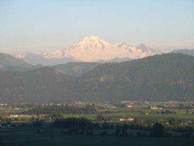 Mt. Baker at sunset