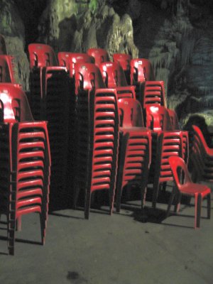 The Stalactite Cave  2 - The Red Chairs In The Cave Are Used In..