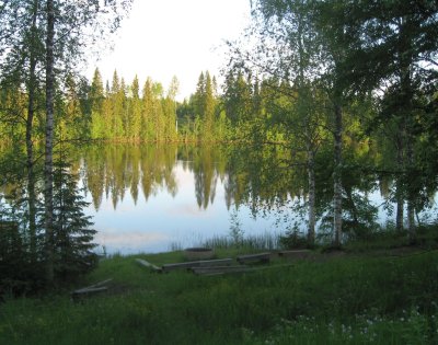 Lake Akkojrvi in the Evening Light