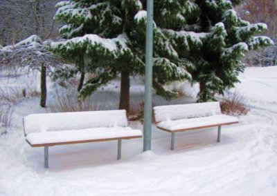 Benches in Winter