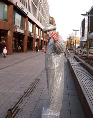 Occupation: Living Statue 1 In Winter