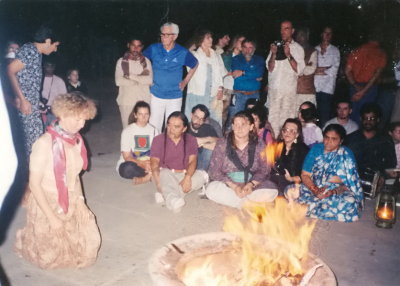 Jasmine at the Dhuni Fire