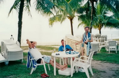 1993 Alan Coleman, Alan Tappin and Jack Davie taking a break