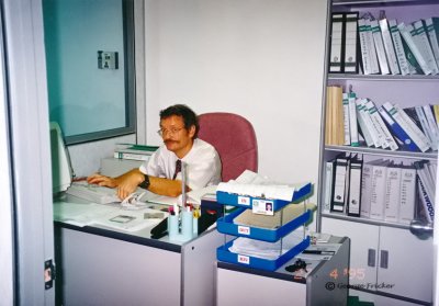 27/04/1995 George at Radicare office
