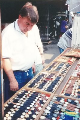 Alan Tappin choosing a watch or two