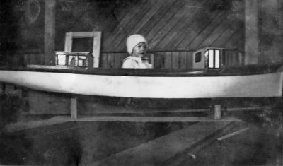 Auntie June Fricker I think in one of my grandfathers large model boats