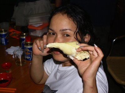 Patricia really loves Durian
