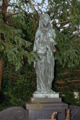 Woman On Headstone