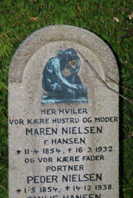 Copper Praying Woman