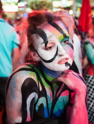 Body Painting by Andy Golub, Times Square, July 30, 2011