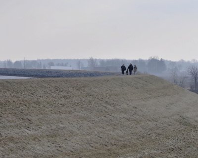 Walking around the reservoir on February 1st . . . .