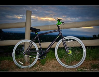My New  Mongoose Bike at Sunset