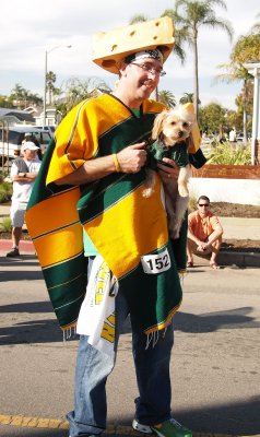 Greenbay Packer fan and his dog