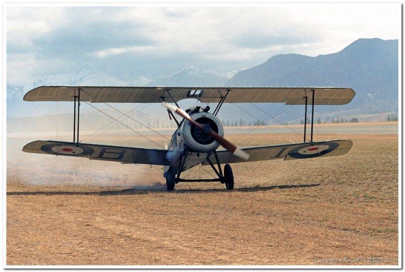 Sopwith Camel Burning Oil