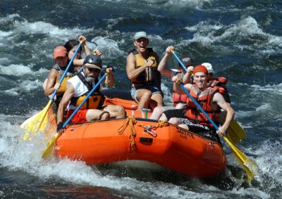 Larry Hazen on the American River Gorge (Satan's)
