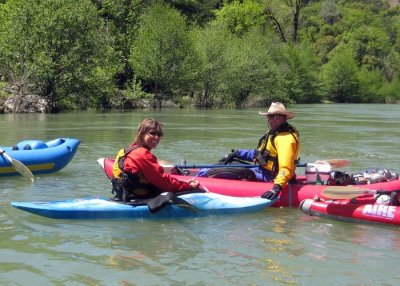 Don Bishop and Sherry McKillop on the Eel