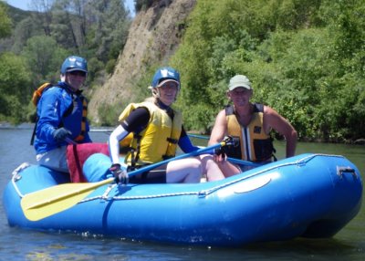 Gary Rollinson, Faye Cates, and Larry Hazen in the Cache Creek Wilderness