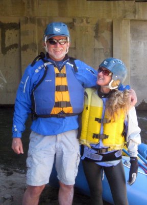 Gary Rollinson and Mary Gavin at the Hangman's Bridge Put In