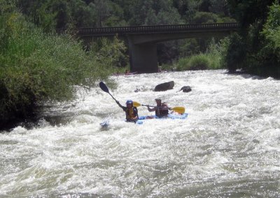 Larry Hazen and Amy Neiblum Approaching Mothers at Cache Creek