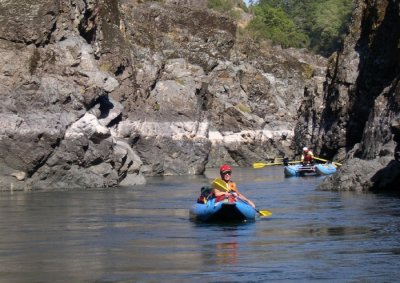 Larry Hazen on a Quiet Section of the Rogue
