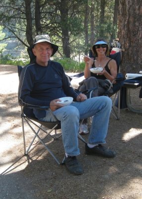 Gary and Lauren Laid Back at Cascade Lake