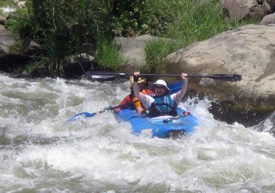 Jon and Kathy Jay on Cache Creek