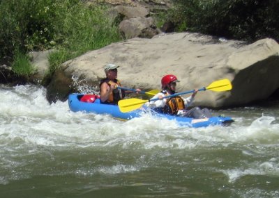 Larry Hazen and Laurie Light on Cache Creek