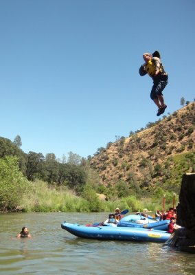 Evan Massaro at Jumping Rock on Cache Creek
