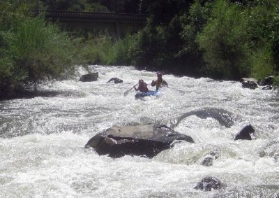 Evan Massaro and Norma Ferriz Approaching Mother's on Cache Creek