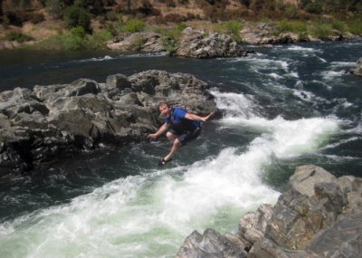 Constantine Rytikoff at Satan's Cesspool on the American River