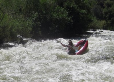 Paul Futscher at Mother's Rapid on Cache Creek