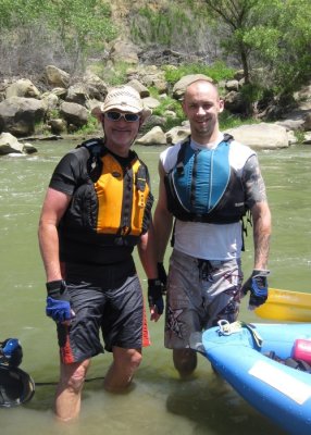 Jon Jay and Jason Currier on Cache Creek