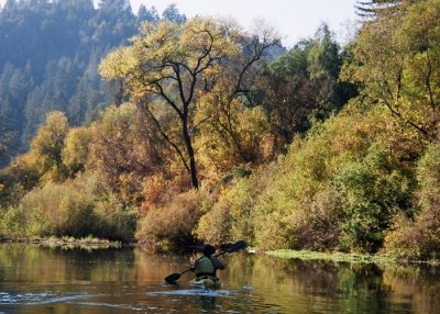 Justin Morse on the Russian River