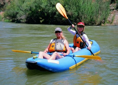 Lisa Maxwell and Ann Lehr on Cache Creek