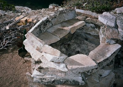 The Fireplace We Built on Kittie Kittie Island