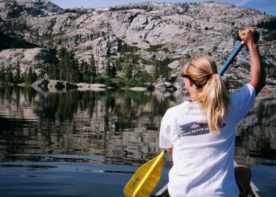 Lisa on a Morning Paddle of Faucherie Lake