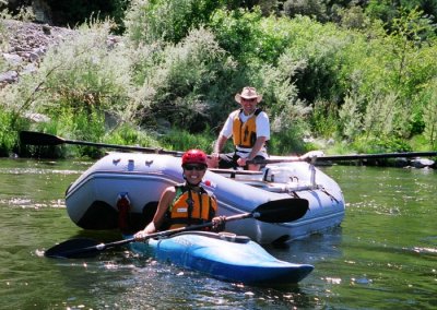 Don Bishop and Sherry McKillop on the Klamath River