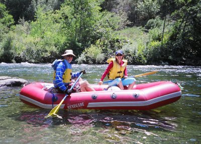 Gary Rollinson and Lauren Alexander on the Mokelumne