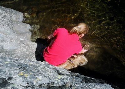 Lisa Looking for Flakes of Gold