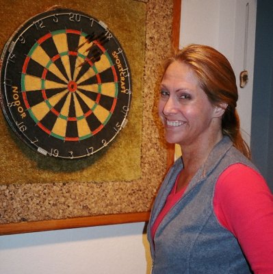 Lisa's Really Pretty Slick at Darts (I was Just Kidding Earlier)