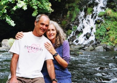 David and Muriel Kerr at Mossbrae Falls