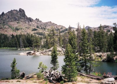 The Blue Lakes Area in California's Sierra Mountains