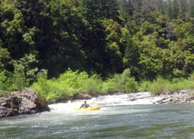 Mark Hascall Exiting a Rapid on the Upper Sac